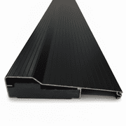 KC Hardware Black Aluminum Threshold, Threshold Extension, Heavy-Duty Short Width, Residential & Commercial Use, Adapts Seamlessly to Door Height 5-5/8" W Black Threshold, 48" L