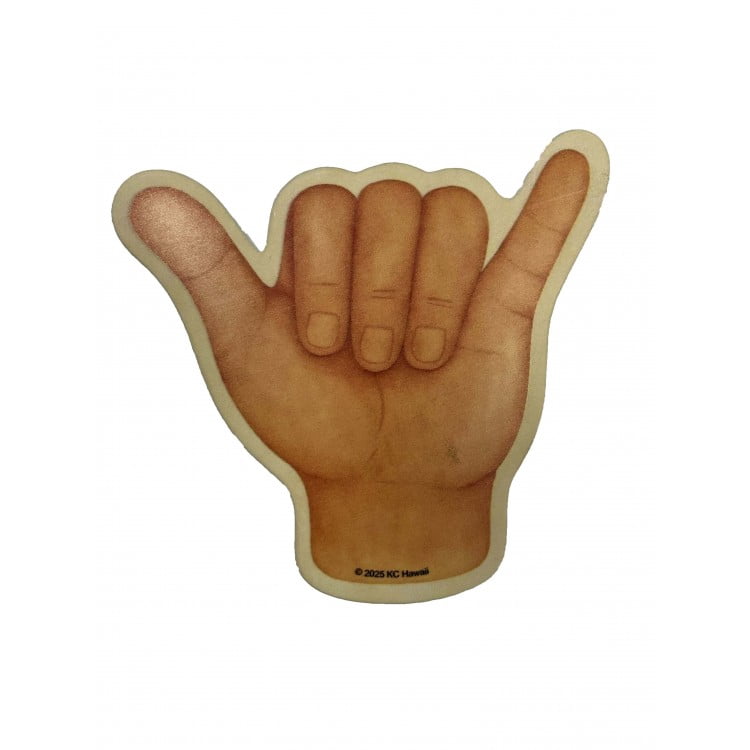 KC Hawaii Die-Cut Shaka Sandstone Coaster