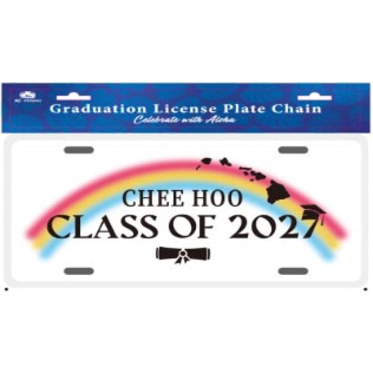 KC Hawaii Graduation Chee Hoo License Plate