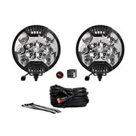 KC Hilites 100 6 in. Black SlimLite LED Black Spot Beam