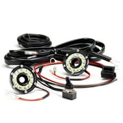 KC HiLiTES 0355 Cyclone LED Universal Under Hood Light DIY Auto Wiring Kit، 2 Lights