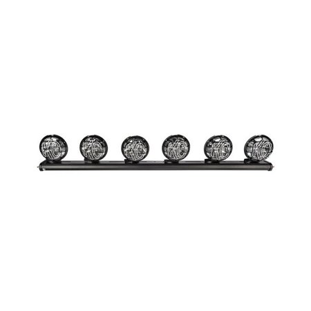 KC HiLites 1997-2006 Fits Jeep Wrangler TJ 50" Overhead Xross Bar Apollo Pro Halogen 6 Light System 97059