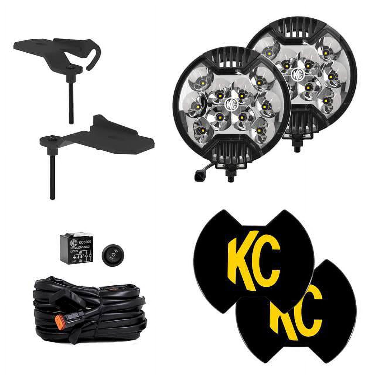 KC HiLites 97167 SlimLite LED Light Fits 20-24 Gladiator Wrangler (JL ...