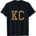 thumbnail image 1 of KC Leopard Pattern Womens Kansas City T-Shirt, 1 of 3