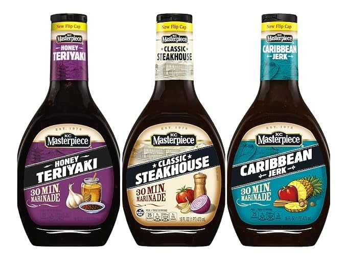 KC Masterpiece 30 Minute Marinade Variety Flavor 3 Pack Classic