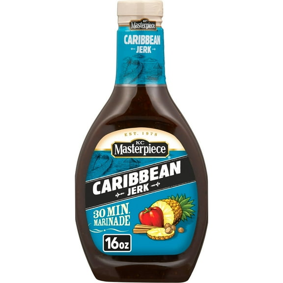 KC Masterpiece Caribbean Jerk Marinade 16 Fluid Ounces (Pack of 4)