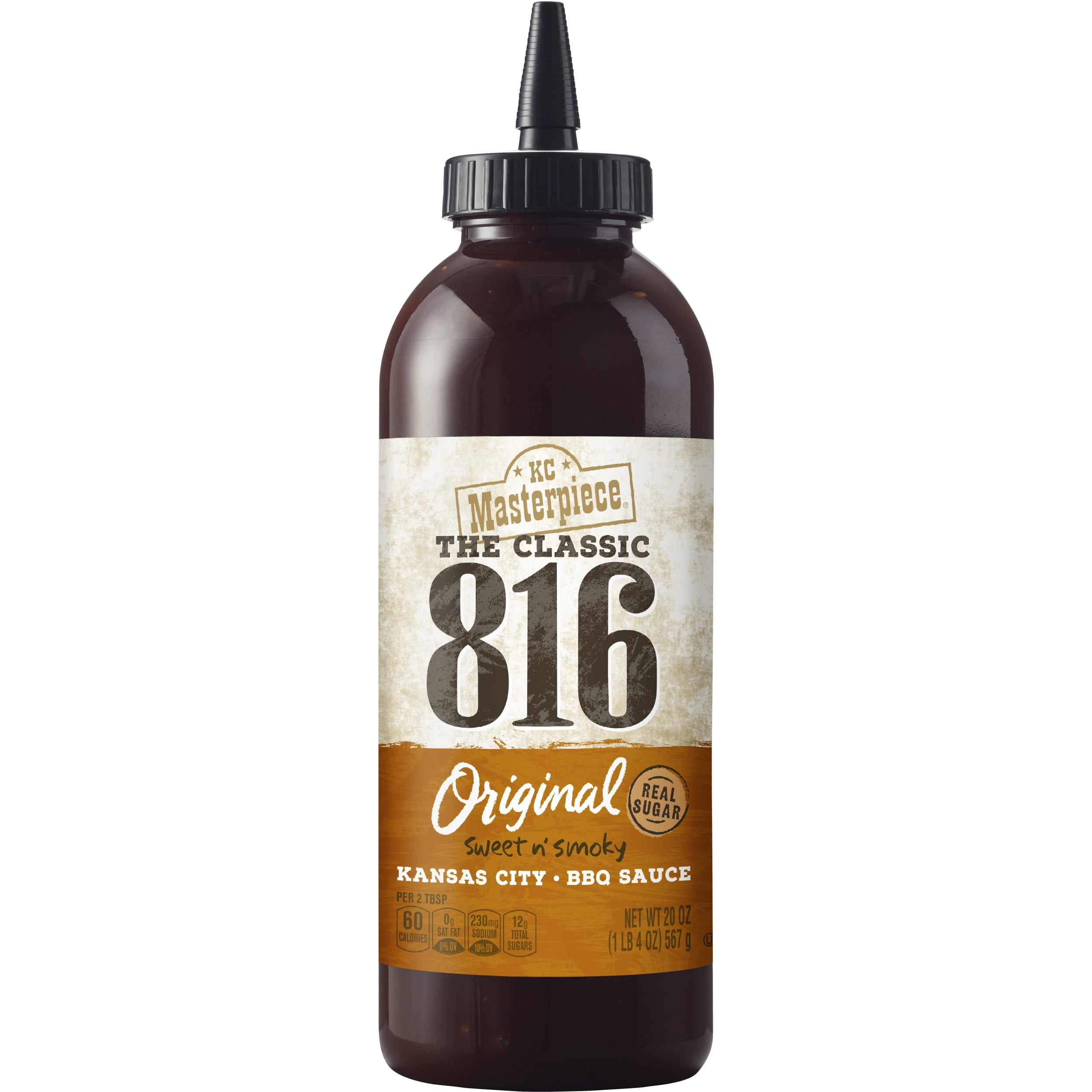 KC Masterpiece Easy Squeeze Classic 816 Original BBQ Sauce, Gluten Free - 20 Ounces