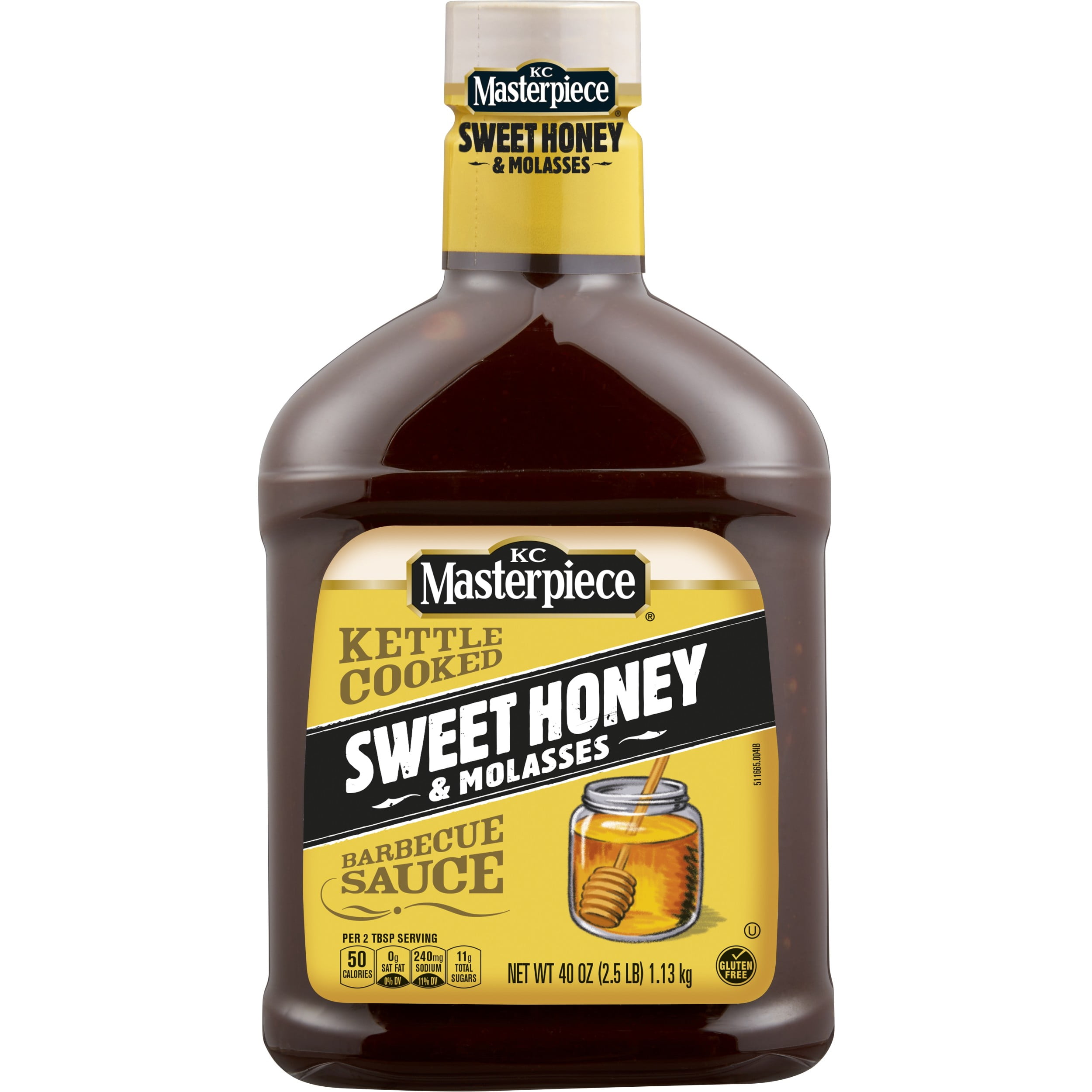 KC Masterpiece Gluten Free Sweet Honey and Molasses Barbecue Sauce, 40