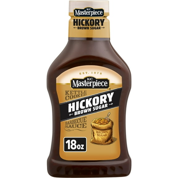 KC Masterpiece Hickory Brown Sugar Barbecue Sauce, 18 fl oz