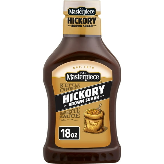 KC Masterpiece Hickory Brown Sugar Barbecue Sauce, 18 fl oz