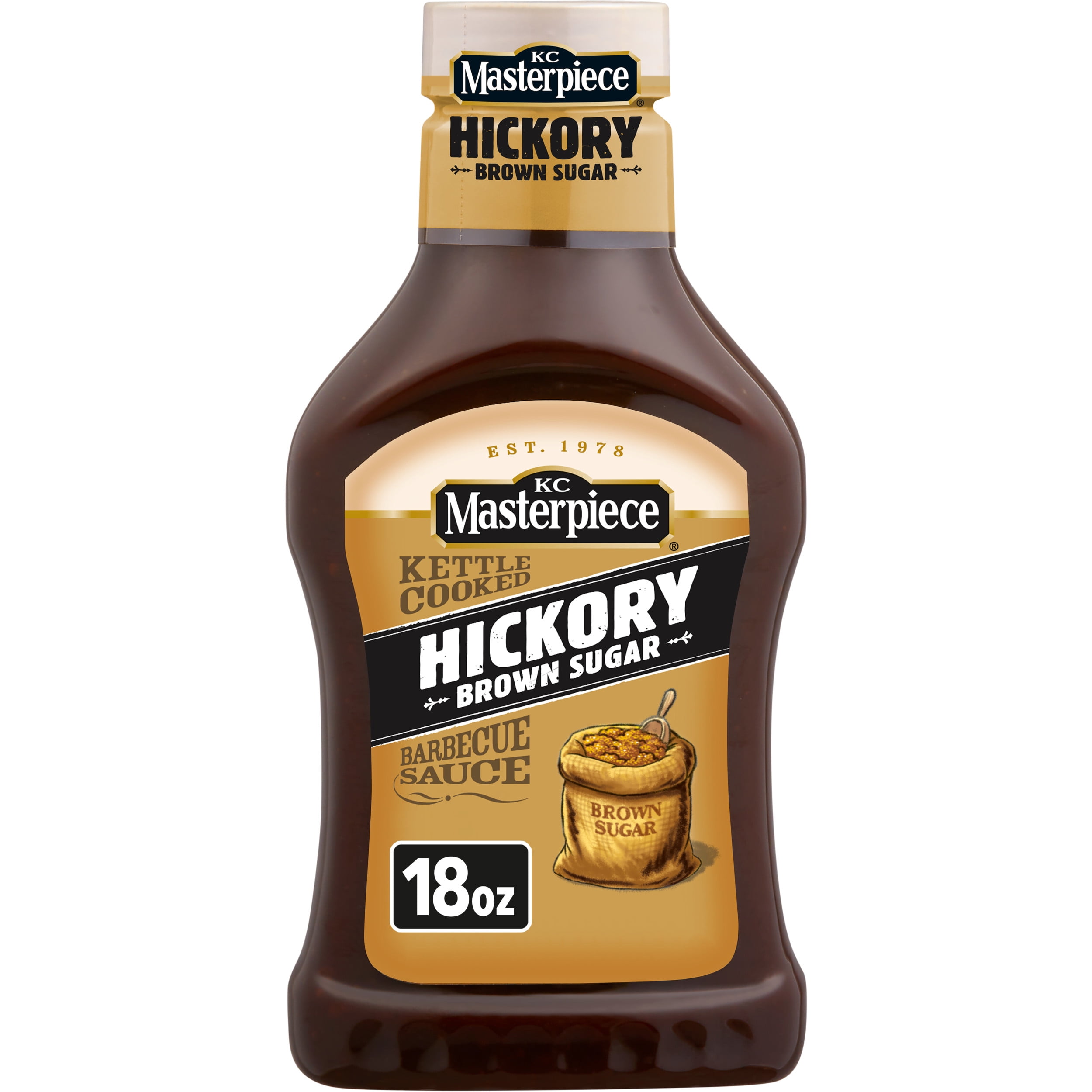 KC Masterpiece Hickory Brown Sugar Barbecue Sauce, 18 oz - Walmart.com