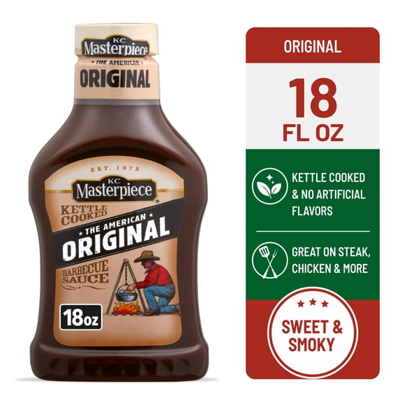 KC Masterpiece Original Barbecue Sauce, 18 fl oz Bottle