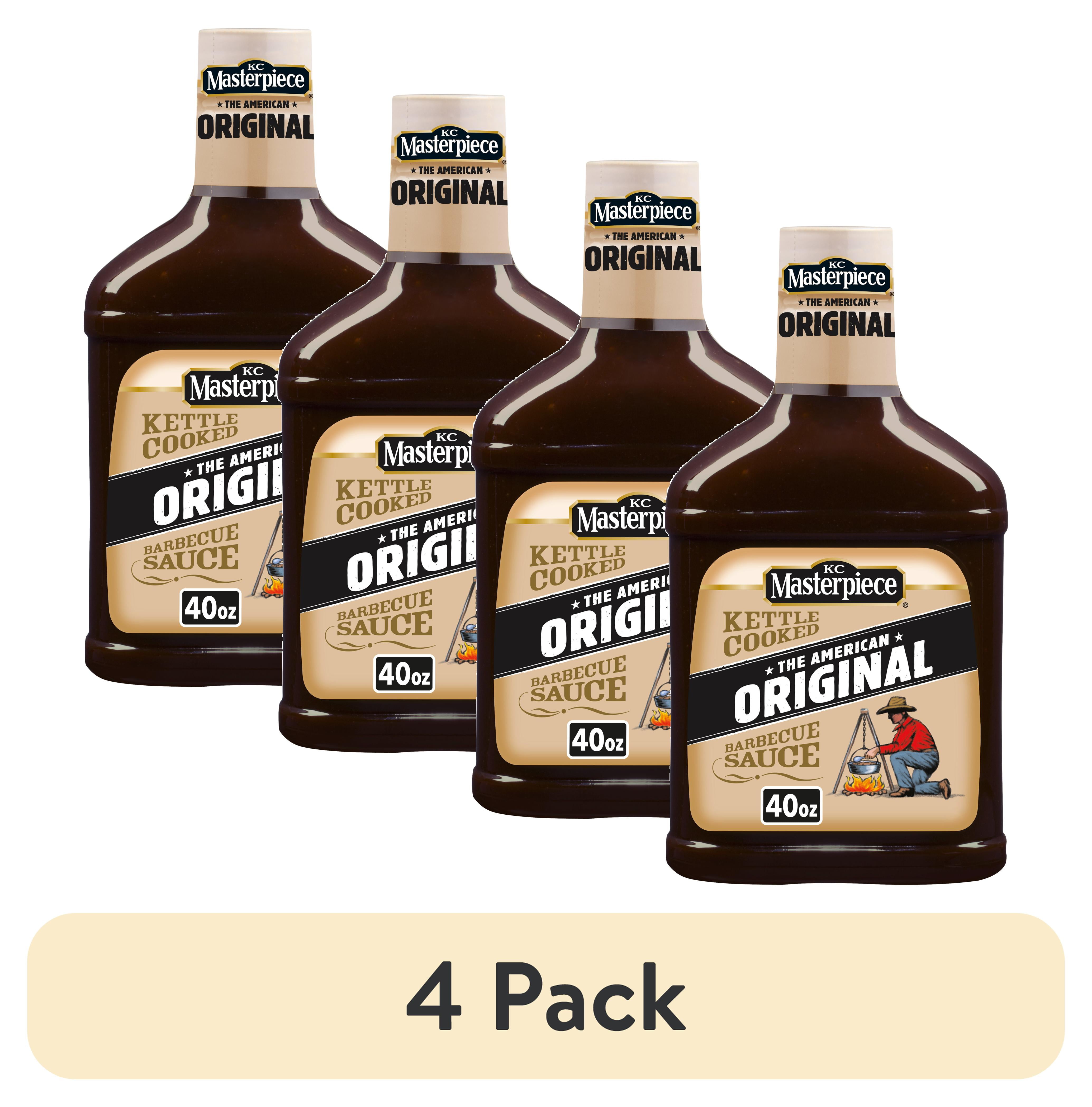 (4 pack) KC Masterpiece Original Barbecue Sauce, 40 oz