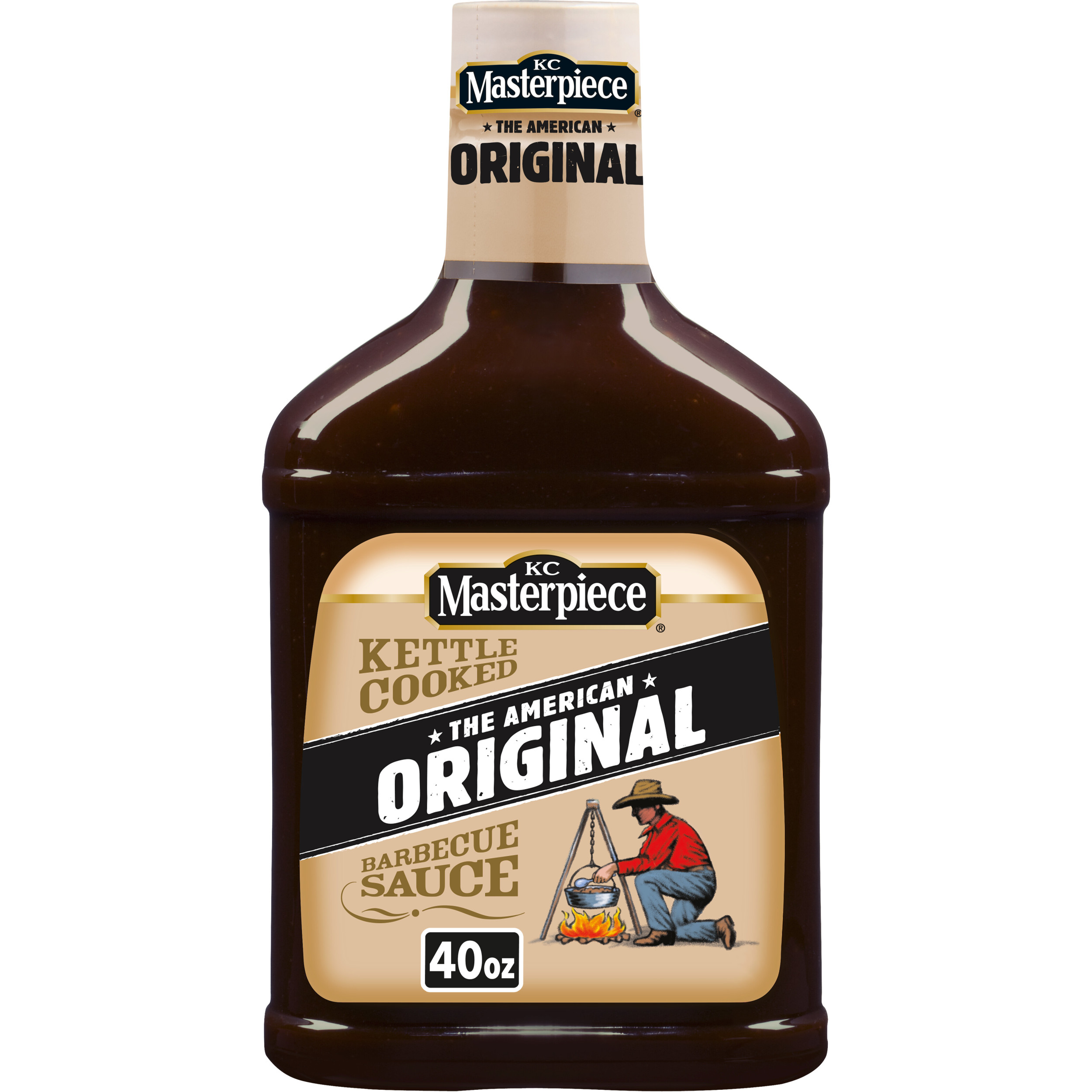KC Masterpiece Hickory Brown Sugar Barbecue Sauce, 40 oz