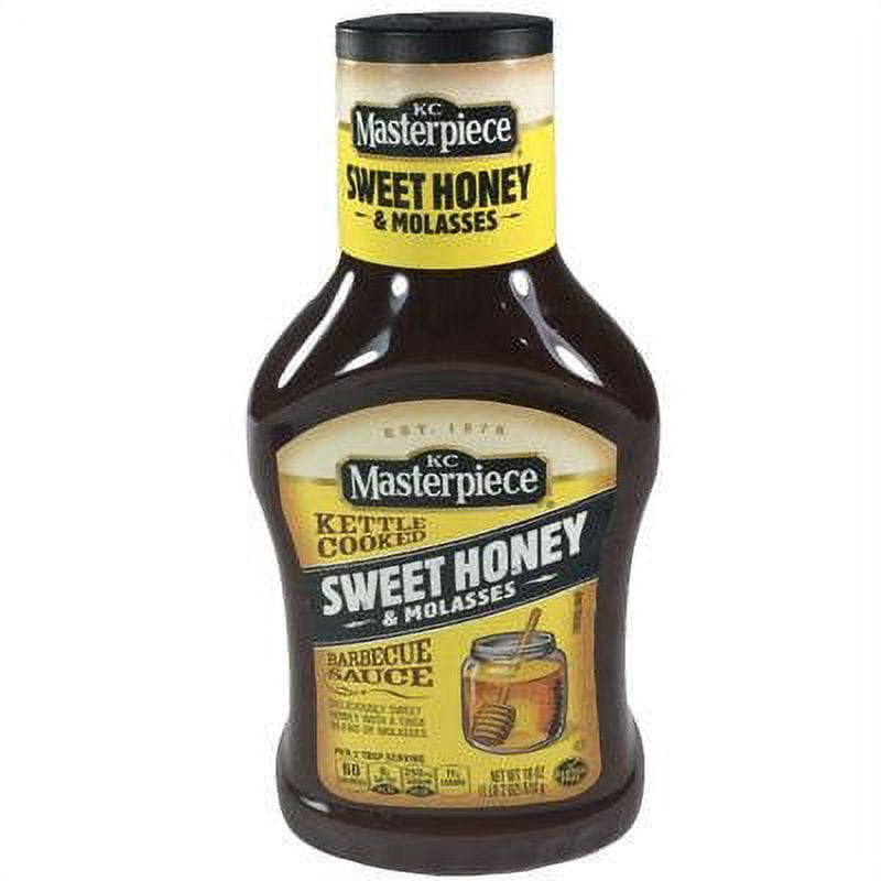 KC Masterpiece Sweet Honey & Molasses Barbecue Sauce (Pack of 2) 18 oz