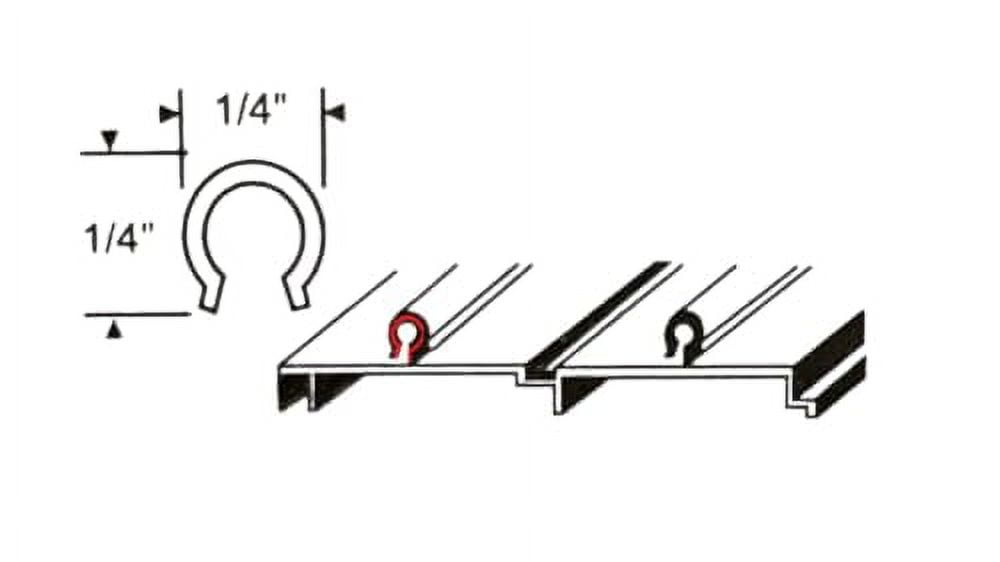 KC Sliding Door Repair Track Cover- Repair Sliding Glass Door Aluminum ...