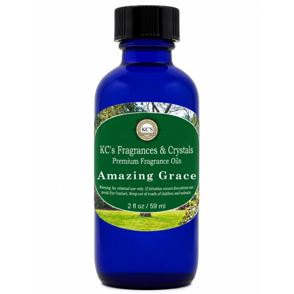 Amazing Grace Premium Fragrance Oil by KC's Fragrances & Crystals for Diffusers, Candle Making, Soap Making, Wax Melts & Home Fragrance, 2 fl oz