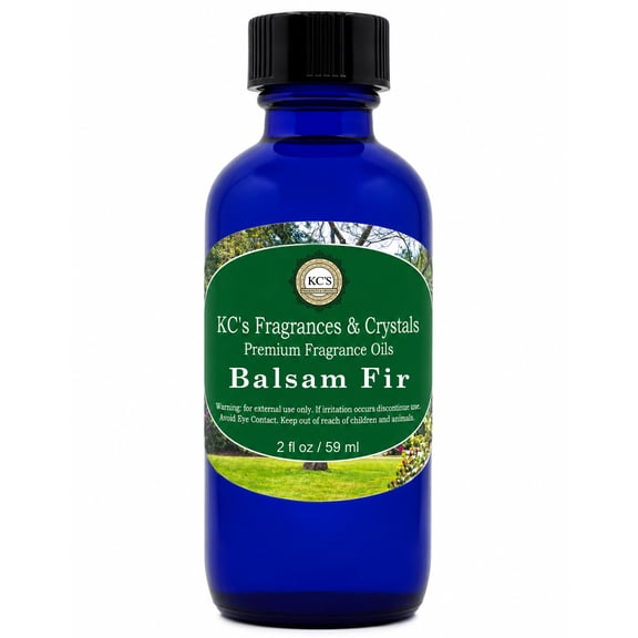 Balsam Fir Premium Fragrance Oil by KC's Fragrances & Crystals for Diffusers, Candle Making, Soap Making, Wax Melts & Home Fragrance, 2 fl oz