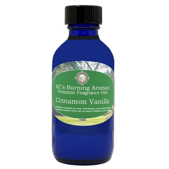 KC's Home Fragrances & Crystals Premium Fragrance Oil, Cinnamon Vanilla, 2 fl oz