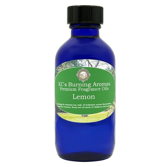 KC's Home Fragrances & Crystals Premium Fragrance Oil, Lemon, 2 fl oz