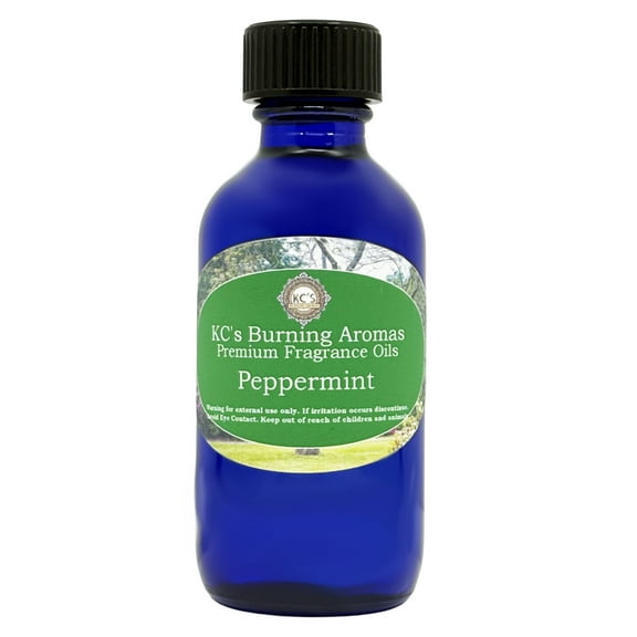 KC's Home Fragrances & Crystals Premium Fragrance Oil, Peppermint, 2 fl oz