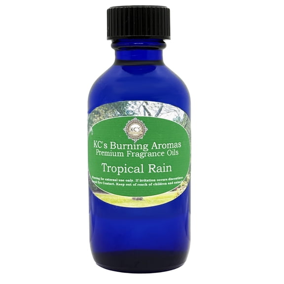 KC's Home Fragrances & Crystals Premium Fragrance Oil, Tropical Rain, 2 fl oz