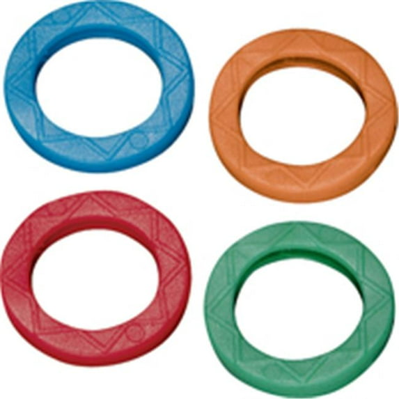 KC129 Multi-Colored Push Button Key Identifier, For Use with Locker, Small, Pliable Vinyl