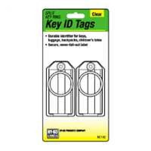 KC142 Key ID Tag, Plastic, Clear