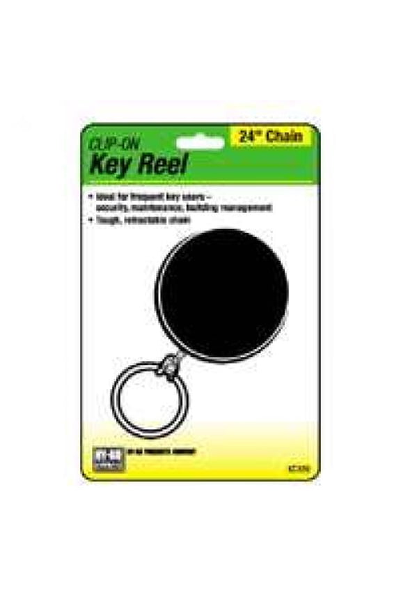 KC189 Clip-On Key Reel, Metal