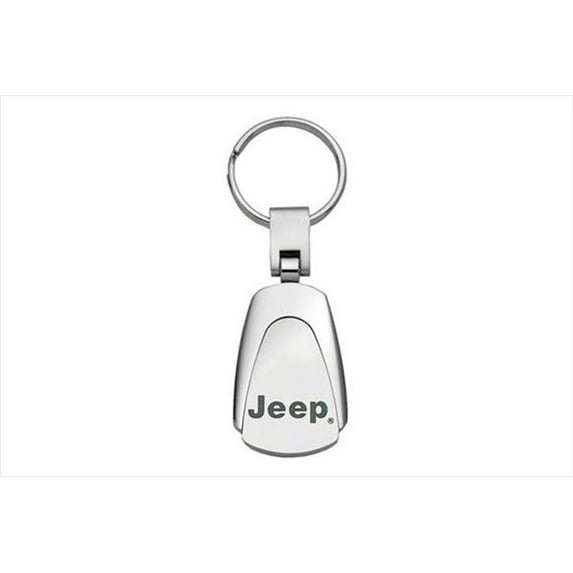 KC3JEE Jeep Chrome Teardrop Key Chain