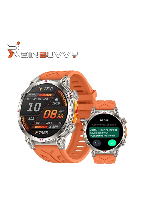 KC93 GPS Smart Watch 1.56 Inch 650mAh Bluetooth 5.3 Altitude Barometric Measurement Compass 30m Water Resistance Health Monitoring Sports Watch Multiple Options