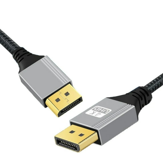 KCAHPAN 1m/2m/3.0m Long DisplayPort Cable Wire with Fast Speed Bandwidth Support 4K60Hz Enjoy Easy Video Experience