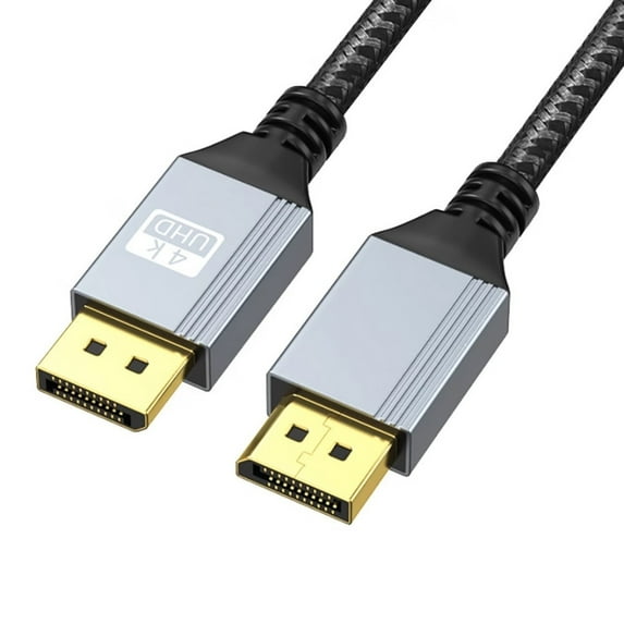 KCAHPAN 1m/2m/3.0m Long DisplayPort Cable Wire with Fast Speed Bandwidth Support 4K60Hz Enjoy Easy Video Experience