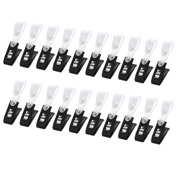 KCAHPAN 20Pieces Yard Flag Clips Practical Plastic Clips For Garden Flagpoles Windproof