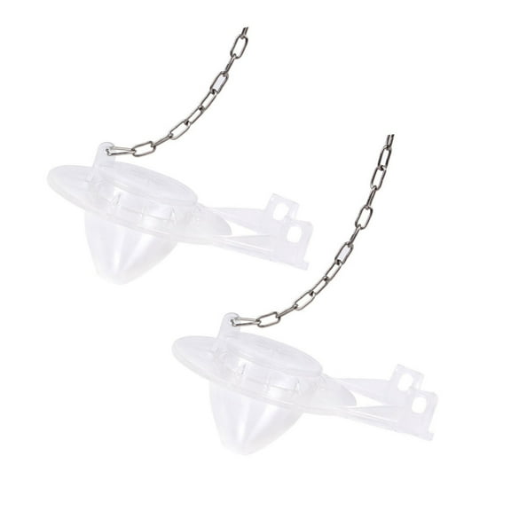 KCAHPAN 2Pcs Toilet Flapper Replacement Water Saving Flush Valves Flapper with Chain