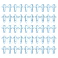 thumbnail image 1 of KCAHPAN 50 Pcs Crosses Shaped Paper Clips Small Bookmarks Office Clips Planner Clips, 1 of 15
