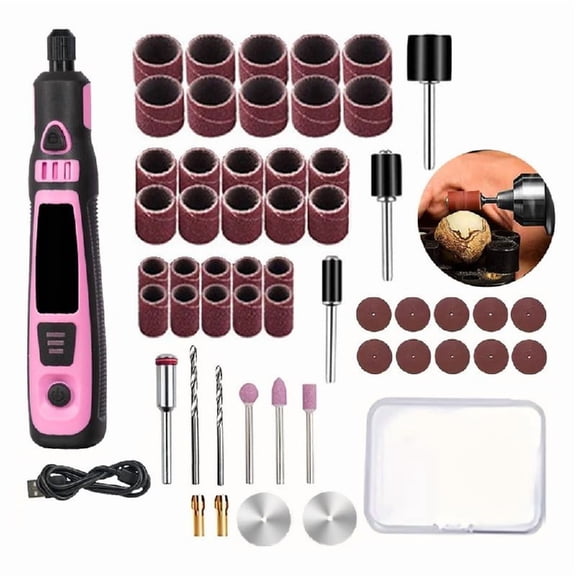 KCAHPAN 54 Piece Engraving Set With Battery Portable Design For Metal Wood Crafts