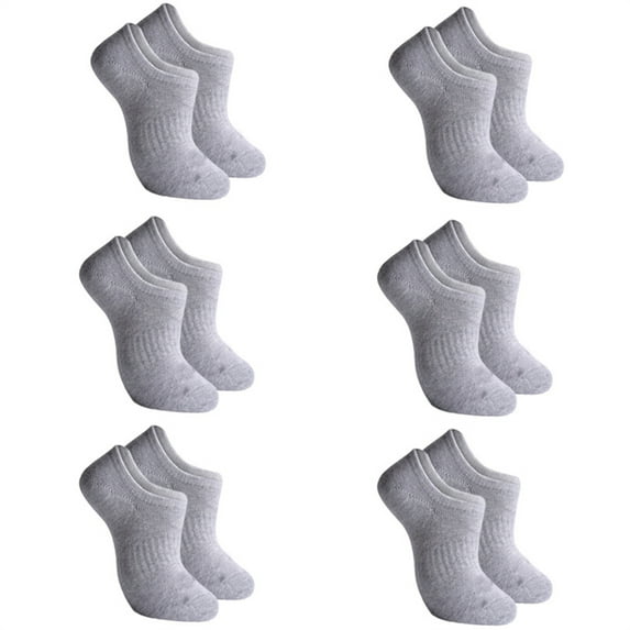 KCAHPAN 6 Pairs Plain Color Low Cut Invisible Short Ankle Socks for Stylish Men Gift