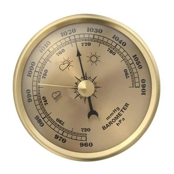 KCAHPAN 70mm Analog Barometer with Classical Design for Weather Monitoring And Outdoor