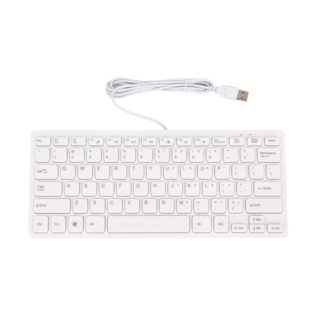 KCAHPAN 72 Key USB Corded Computer Keyboard Mini Size Quiet Keys For ...