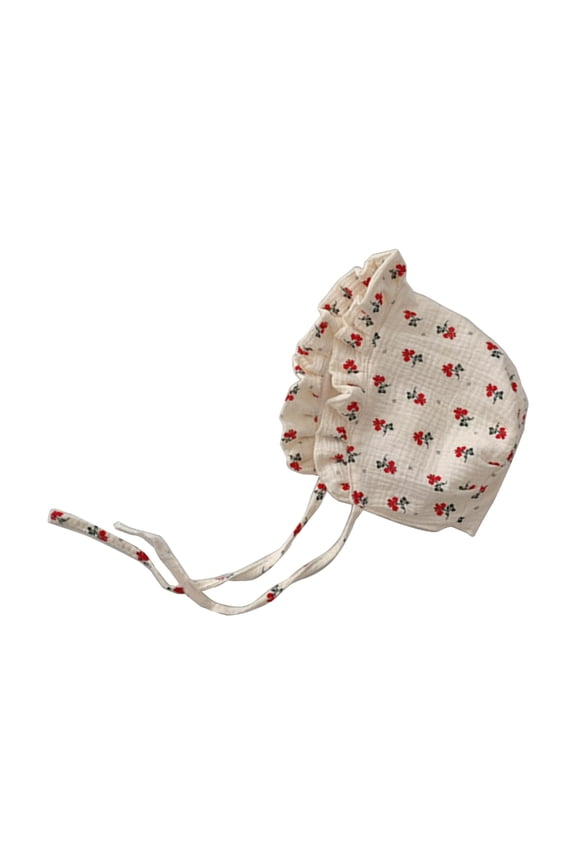 Adjustable Lace Baby Girl Bonnet Hat Princess Style Summer Cap Cute & Comfortable Baby Hat for Infant Princess