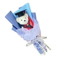 thumbnail image 1 of KCAHPAN Artificial Flower Bouquets Graduation Flower Bouquets with Toy Bear Bouquets, 1 of 17