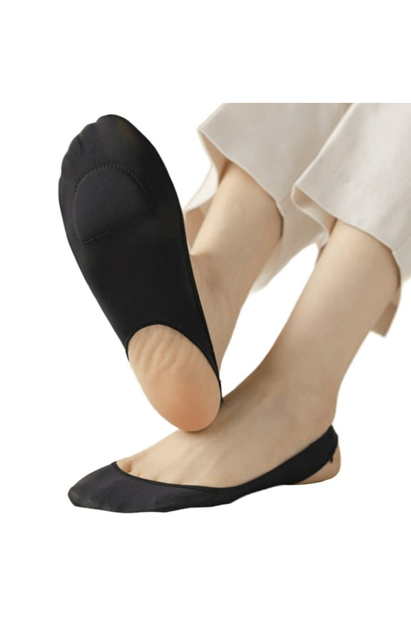 Ball of Foot Cushion Socks Women Toe Cover with Padding Toe Toppers Liner Socks