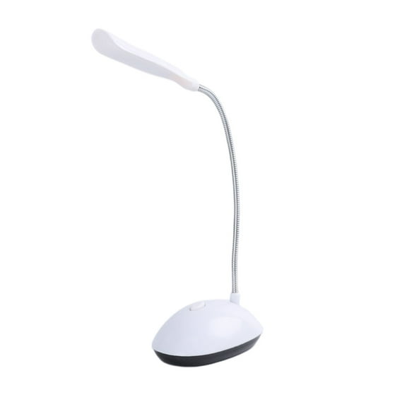 KCAHPAN Battery Powered Mini LED Desk Lamp 360 Degree Rotation Reading Table Night Light