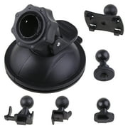 KCAHPAN Car Suction Cup For Cam Holder Vehicle Video Recorder on Windshield Dash Board Mount with 5 Types Adapter 360 Degre A