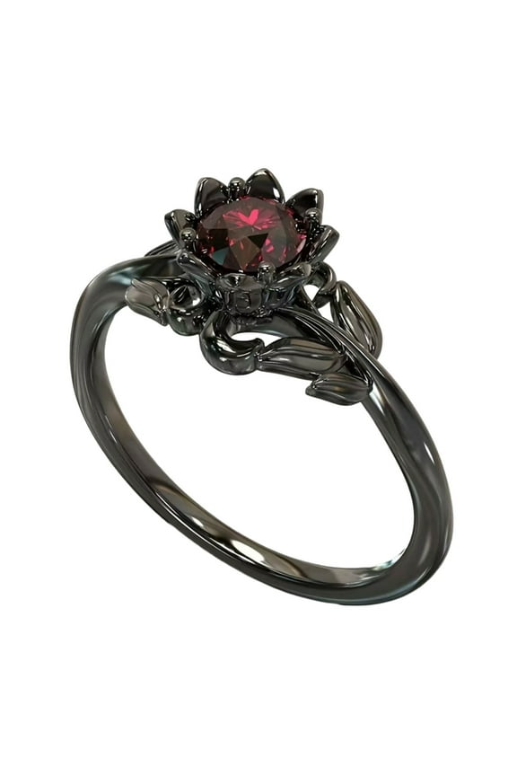Elegant Gothic Styles Rings with Stylish Crystals Zirconia for Mother's Day Engagement Cocktail Party Ornament