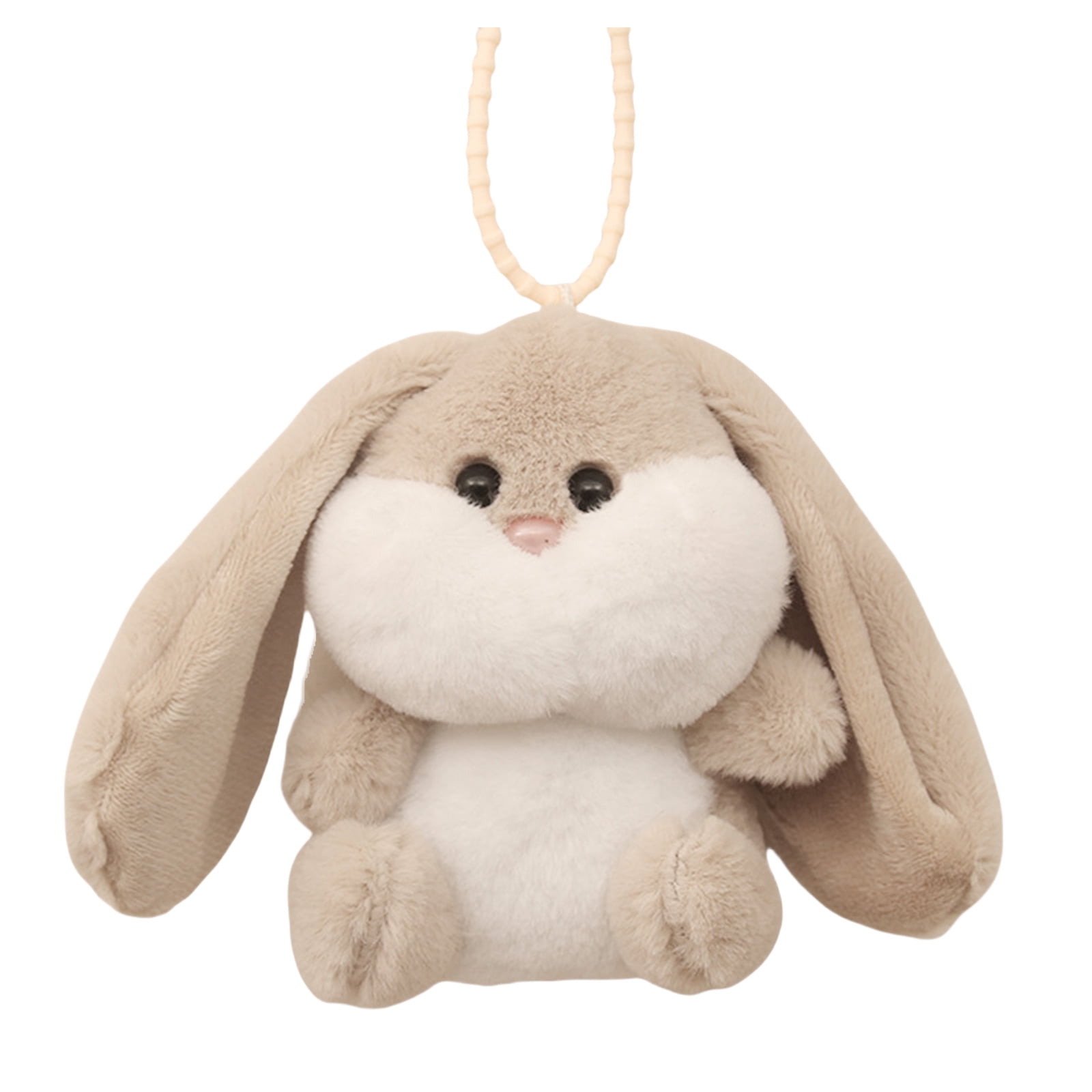 KCAHPAN Elegant Long Eared Plush Rabbits Keychain Cartoon Bunnys Key ...