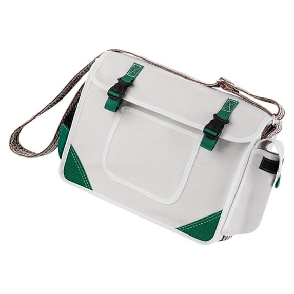 KCAHPAN Extra Large Capacity Crossbody Storage Bag Canvas Multiple Compartment Storage