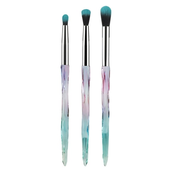 KCAHPAN Eyeshadow Makeup Brushes,Crystal Brushes for Eye Makeup Synthetic Bristle Eyeshadow Blending Crease Makeup Eye Brush Set