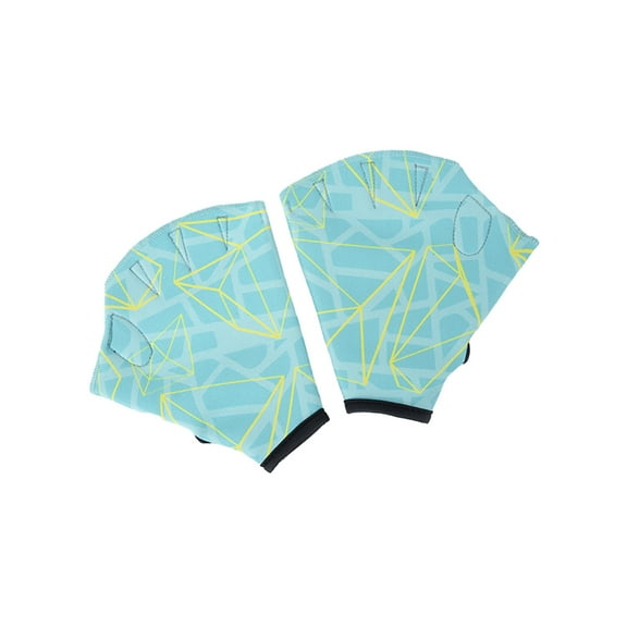 KCAHPAN Fashion Print Webbed Gloves Swim Gear for Swim Water Aerobics Training Teaching